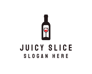 Wine Bottle Label logo design