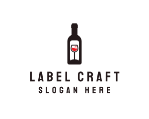 Wine Bottle Label logo