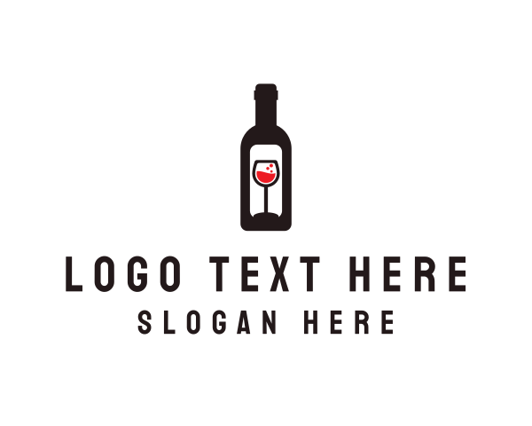 Wine Bottle Label logo