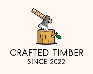 Wood Work Lumberjack  logo design