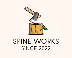 Wood Work Lumberjack  logo design