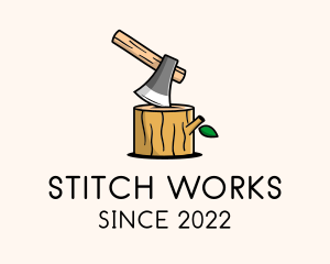 Wood Work Lumberjack  logo design