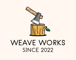 Wood Work Lumberjack  logo design