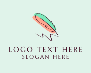 Writing Feather Pen Logo