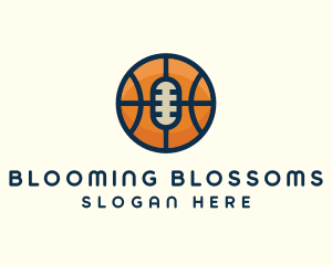 Basketball Sport Podcast Radio logo design