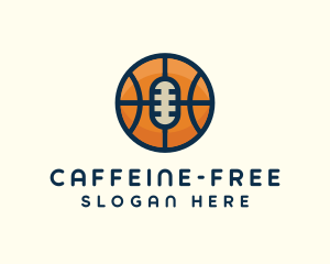 Basketball Sport Podcast Radio logo design