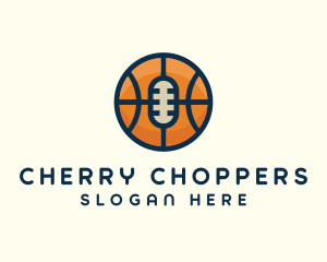 Basketball Sport Podcast Radio logo design