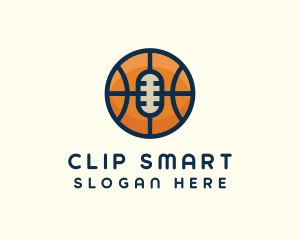 Basketball Sport Podcast Radio logo design