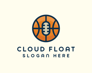 Basketball Sport Podcast Radio logo design