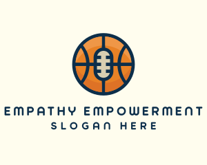 Basketball Sport Podcast Radio logo design