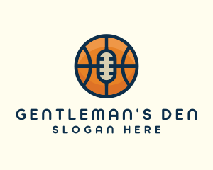 Basketball Sport Podcast Radio logo design