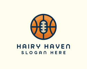 Basketball Sport Podcast Radio logo design