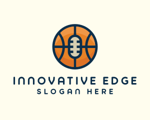 Basketball Sport Podcast Radio logo design