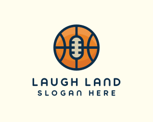 Basketball Sport Podcast Radio logo design