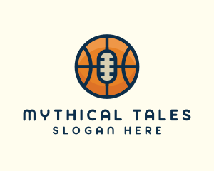 Basketball Sport Podcast Radio logo design