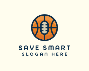 Basketball Sport Podcast Radio logo design