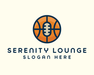 Basketball Sport Podcast Radio logo design