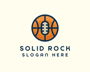 Basketball Sport Podcast Radio logo design