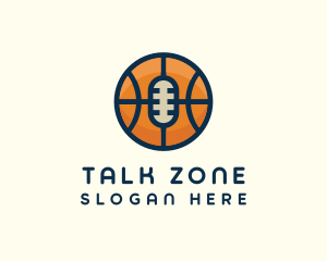 Basketball Sport Podcast Radio logo design