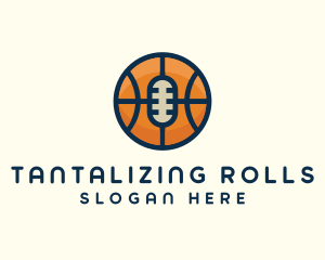 Basketball Sport Podcast Radio logo design