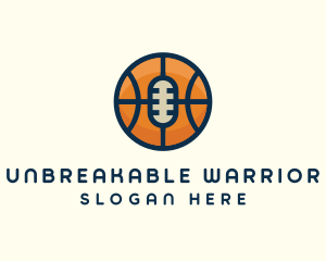 Basketball Sport Podcast Radio logo design