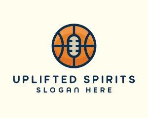 Basketball Sport Podcast Radio logo design