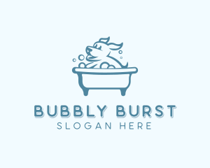 Bubble Bath Dog logo design