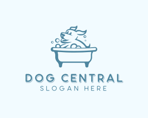 Bubble Bath Dog logo design