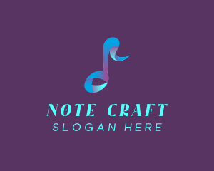 Musical Note Ribbon logo