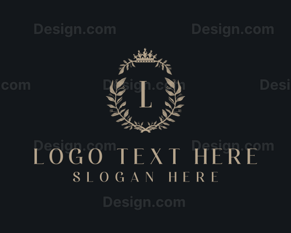 Royalty Wreath Lettermark Logo