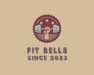 Dumbbell Workout Bodybuilding Gym logo design