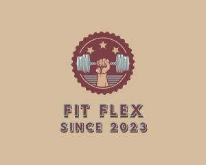 Dumbbell Workout Bodybuilding Gym logo design