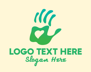 Green Handprint Love logo