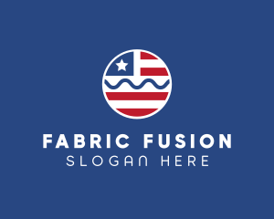 Patriot American Flag  logo design