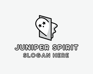 Spooky Ghost Spirit logo design