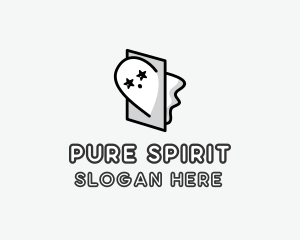 Spooky Ghost Spirit logo design