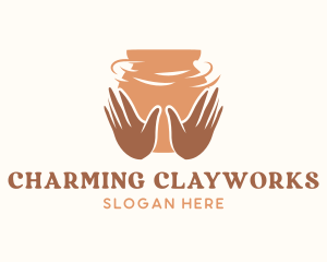 Pottery Hands Clay logo
