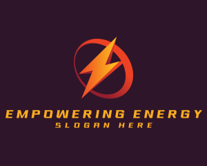 Power Lightning Electricity logo design