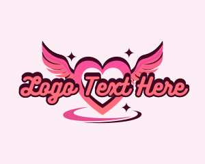 Trend - Heart Wings Orbit logo design