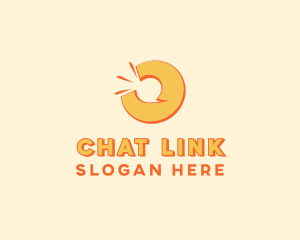 Modern Chat Bubble  logo design