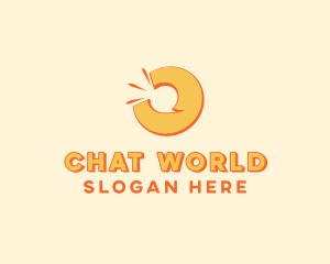 Modern Chat Bubble  logo design