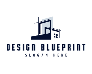 Construction Blueprint Architecture logo