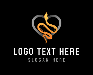 Snake Serpent Heart logo