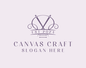 Craft Needle Quilting  logo design