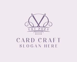 Craft Needle Quilting  logo design