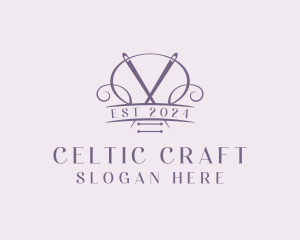 Craft Needle Quilting  logo design