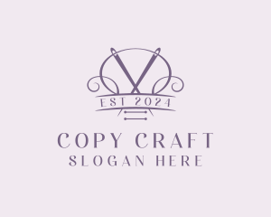 Craft Needle Quilting  logo design