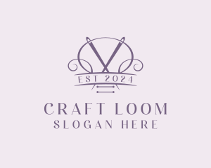 Craft Needle Quilting  logo design