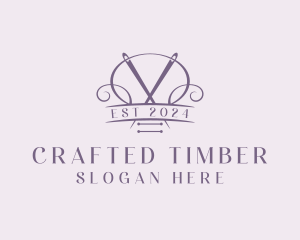 Craft Needle Quilting  logo design