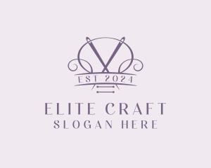 Craft Needle Quilting  logo design